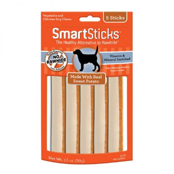 SMB-2007 Sweet Potato SmartSticks (5 sticks) - SmartBones - Noble Advance Pets