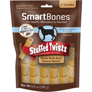 SMB-2065 SmartBones Peanut Butter Stuffed Twistz
