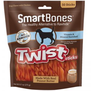SMB-2943 Peanut Butter Smart Twist Sticks 50pcs