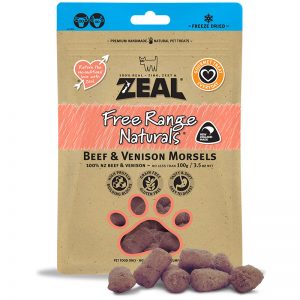 ZLDFDBV100 Beef & Venison Morsels - Cat & Dog Freeze-Dried Pouches - Zeal - Stellar Pets