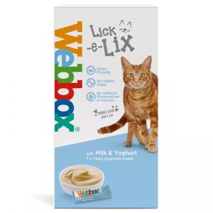 WEBBOX LICK-E-LIX MILK YOGHURT PK.7 - Webbox Natural Bedtime Soothing Treats