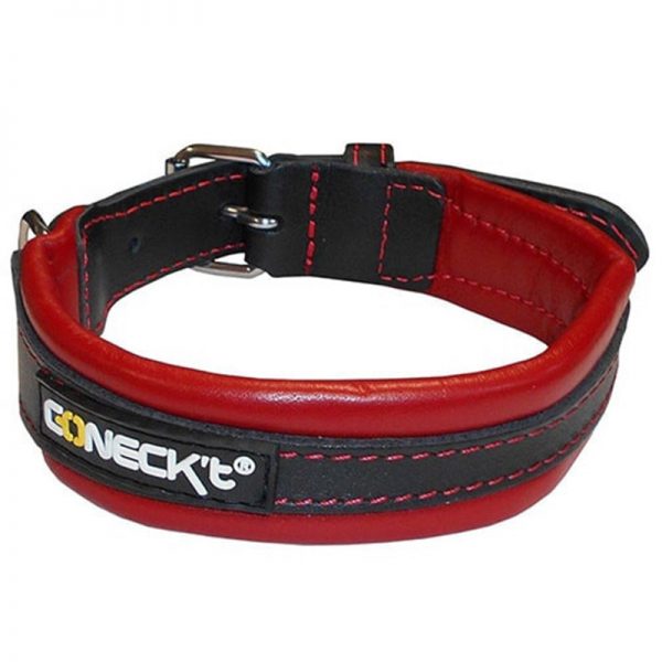 Leather Collar Red EVERYDAY LIFE M - Connect - Adec Distribution