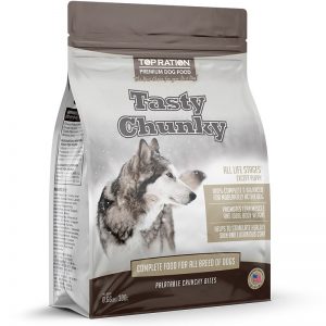 TR20 Tasty Chunky All Life Stages except puppy 300g - TopRation Dog Logo - Yappy Pets