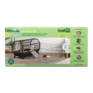 Large Habitat with Play Yard Packaging (Back) - Oxbow - Yappy Pets (2)