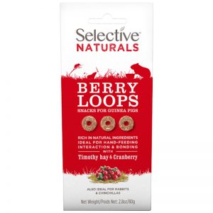 Berry Loops with Timothy Hay & Cranberry 80g (1) - Supreme - Rein Biotech