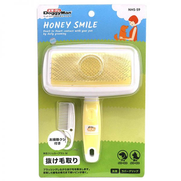 DM-83859 Honey Smile Slicker Brush for Cats & Dogs (1)