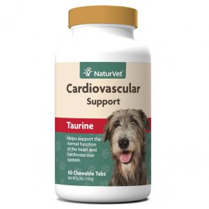 Naturvet Cardiovascular Support Plus Taurine For Dogs Heart Health Size 60 ct - Silversky