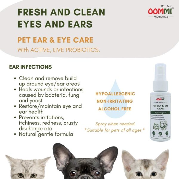 Probiotics Pet Ear and Eye Care (50ml) OOMMI