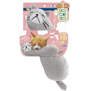 DM-87943 CattyMan Comfortable Cat Pillow - Sleepy Grey Cat