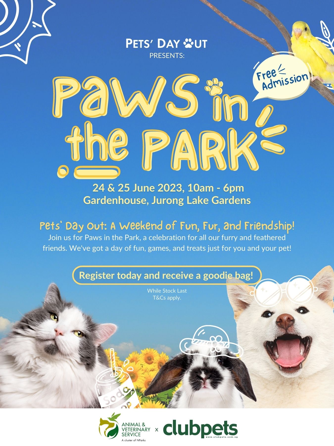 Paws in the Park - Pets' Day Out 2023 | Clubpets Singapore