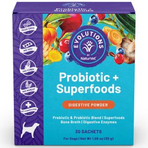 NV-EVO-ProSFPwdr Probiotic Superfoods Digestive Powder for Dogs