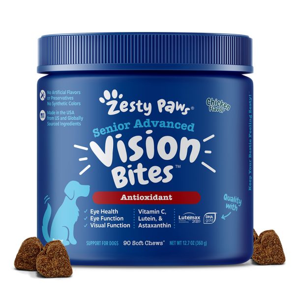 Z172 Zesty Paws Antioxidant Senior Advanced Vision Bites (Chicken)