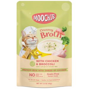 MC-1939 Moochie Creamy Broth with Chicken & Broccoli 40g