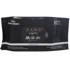 F0311 F0310 Pet’s Activated Water Sanitizer (P.A.W.S) Wipes For Furry Friends