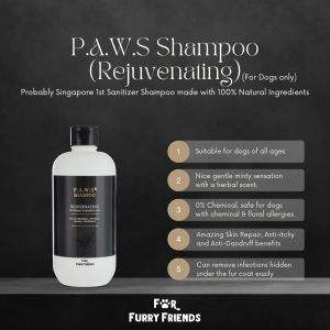 F0606 P.A.W.S Sanitizer Shampoo Series - Rejuvenating (500ml) For Furry Friends