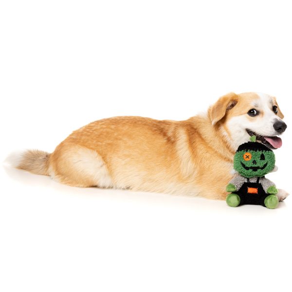 FY90005 FuzzYard Halloween Plush Dog Toy - Jack-O Chan Frankenstein [Size: Small]