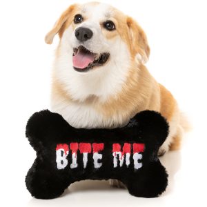 FY90074 FuzzYard Halloween Plush Dog Toy - Bite Me Bone [SizeSmall]