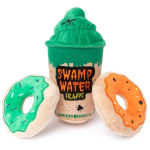 FY90197 FuzzYard Halloween Plush Dog Toy - Swamp Water Frappe & Donuts 3Pk