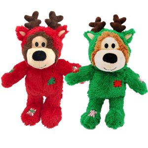 KONG Holiday Wild Knots Bear Assorted Colors