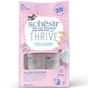 Schesir Kitten Thrive Sachet - Chicken With Chicken Liver in cream - Silversky