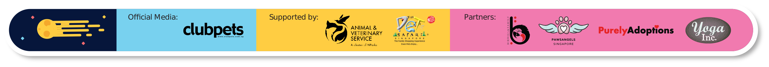 Supported, Partner and Official Media Pets Social Ground 2023: A Space Pawdyssey